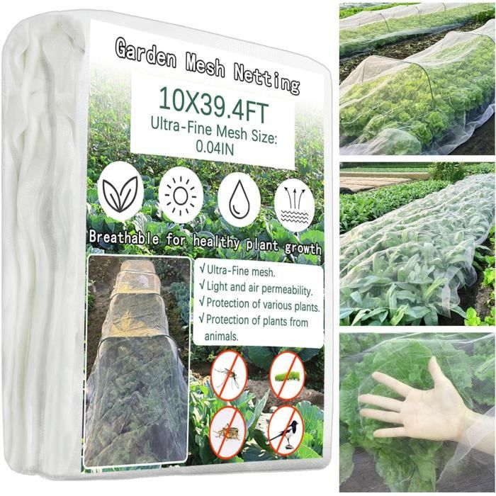 Filet Anti-Insectes - A718 - 3 x 12 m - Maille Fine - Protection ...