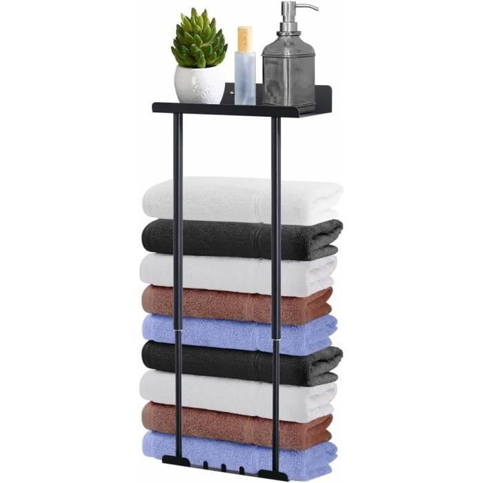 Crochets Adhésifs Pour Serviettes UKCOCO - Lot De 4, Sans Perçage, ABS/PVC, 5,5x5x2 Cm - Pour Salle De Bain, Cuisine, Décoration Murale