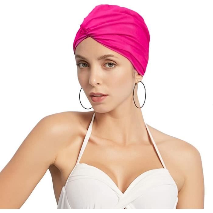 Bonnet de bain confortable et doux pour femmes avec cheveux longs bonnet de  bain