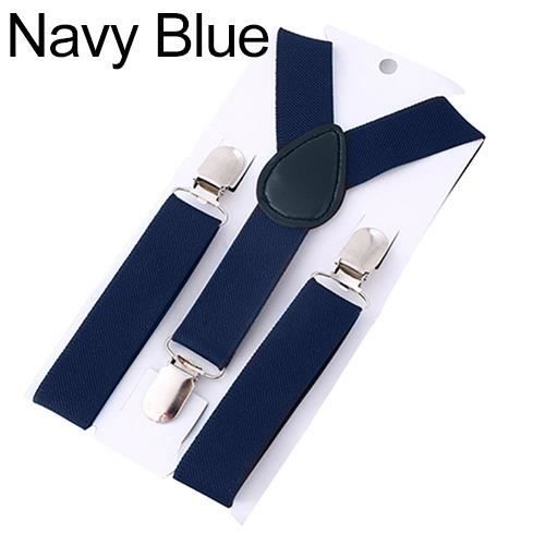 bretelle bleu marine garcon