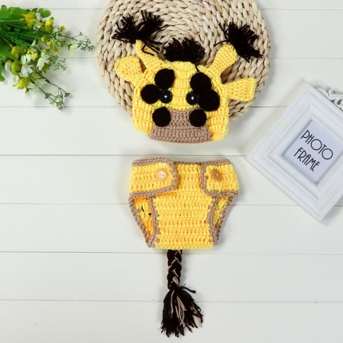 Bébé Fille Garçon Noël Noël Crochet Tricot Photo Photographie