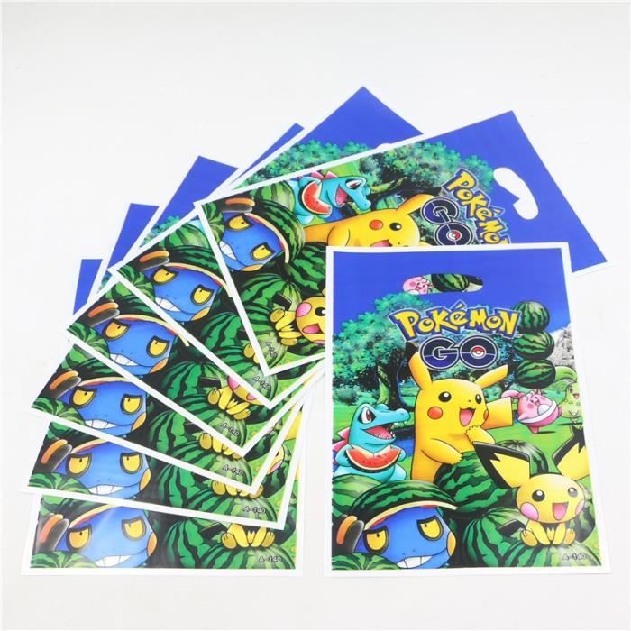 10pcs Pokemon Sachets A Bonbons Anniversaire Enfants Loot Bag Cadeau Party Decoration Cdiscount Maison