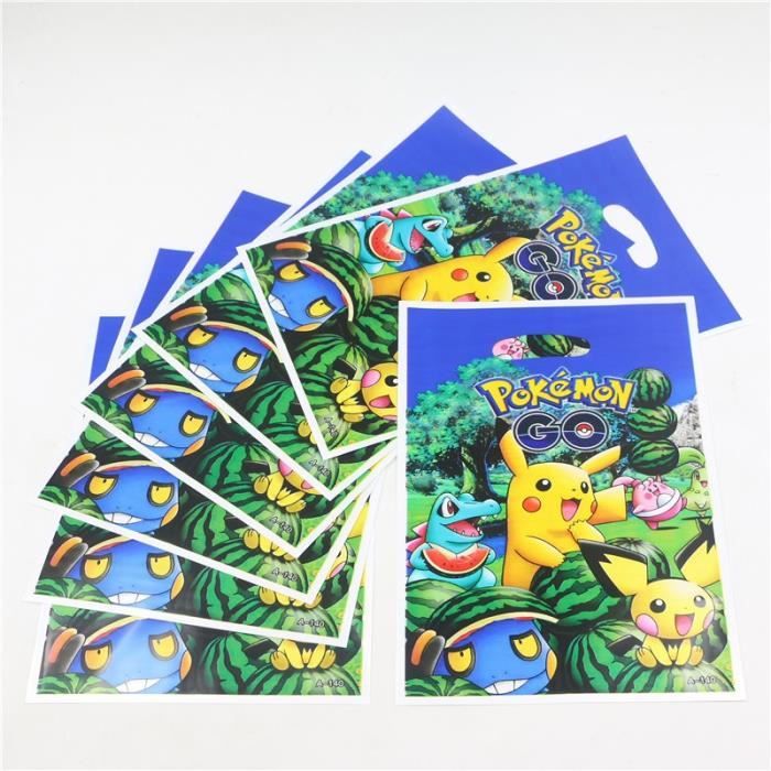 Generic PACK DE DECORATION D'ANNIVERSAIRE COMPLET 91 PIECES THEME POKEMON à  prix pas cher