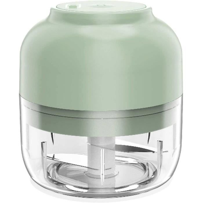 HURRISE Presse-ail électrique Mini broyeur à ail électrique 250 ml