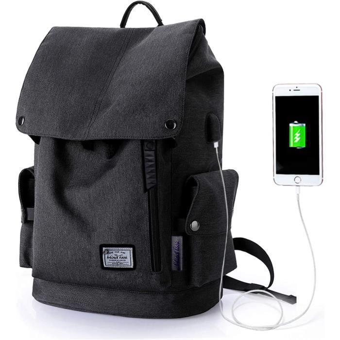 Sac à Dos USB Splatoon 2 - Multifonction, Pour Ordinateur Portable (45*30*15cm), Tissu Oxford, Noir/Bleu