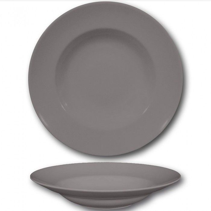 Assiette à pâtes gris - D 30 cm - Napoli Assiette à pâtes gris - D 30 cm - Napoli