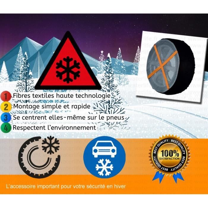 Chaussettes À Neige Pour PNEUS DE Voiture 215/45R17