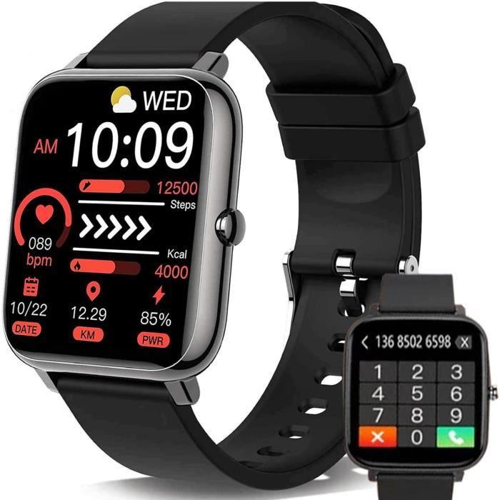 YYKY Montre Connectée ECG/HRV/Acide urique/BMI Ronde, 1,43 AMOLED