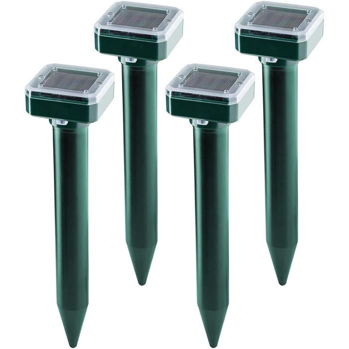 8 Packs Répulsif Taupe Solaire Ultrason - Anti Taupes Et Campagnols IP65 Étanche Pour Jardin