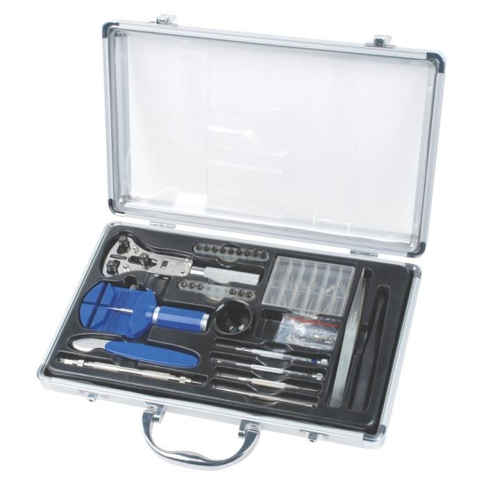 Ancien Coffret D'outils Horloger - Tour VENOT Paris Rue Du Temple - Occasion Bon état