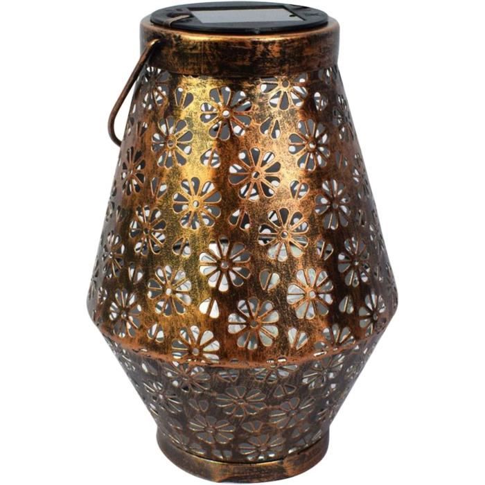 Lanterne Solaire Extérieure Lanterne Solaire Creuse En Fer, Lanterne