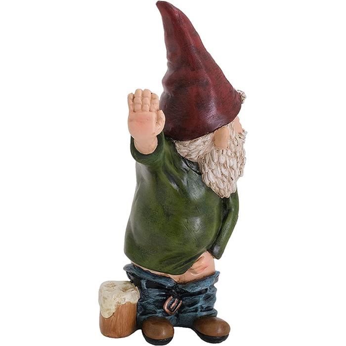 Nain De Jardin Drôle Statue De Nain De Jardin Fantaisie Intempéries