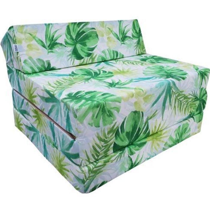 matelas lit fauteuil futon pliable pliant - natalia spzoo - 1 place - vert - contemporain - design