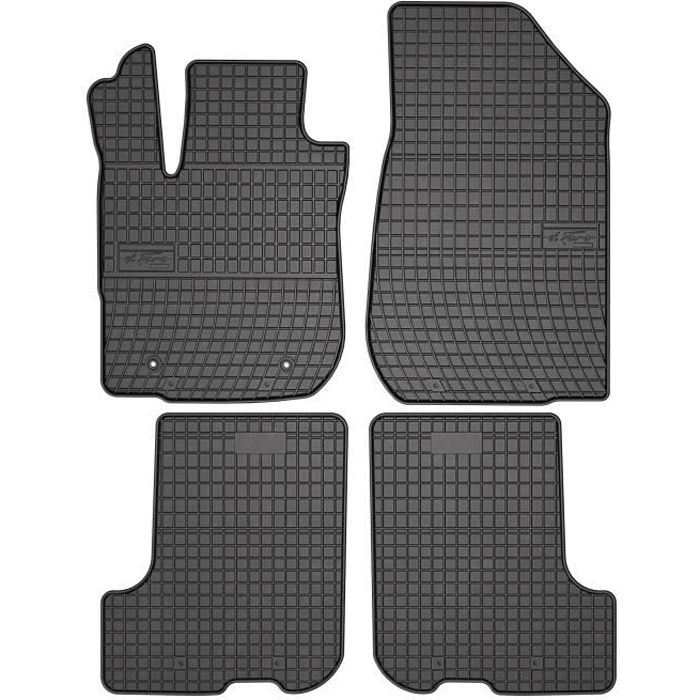 Tapis De Sol Caoutchouc Dacia Sandero III (2021+) - TPE Haute Qualité, Bords Hauts 5cm, Antidérapant - Lot Complet
