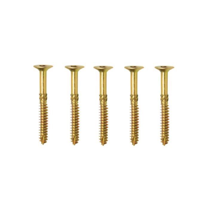 Vis à Bois Aggloméré Tête Fraisée Pozidrive Inox A4 5X70 Boîte De 200 Acton 643055x70 86563168
