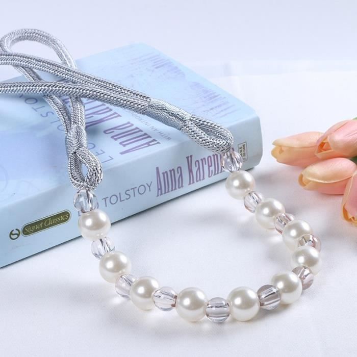 IVEOPPE Lot De 2 Embrasses De Rideaux En Coton Et Polyester Macramé, Style Bohème, 4 Options De Couleur