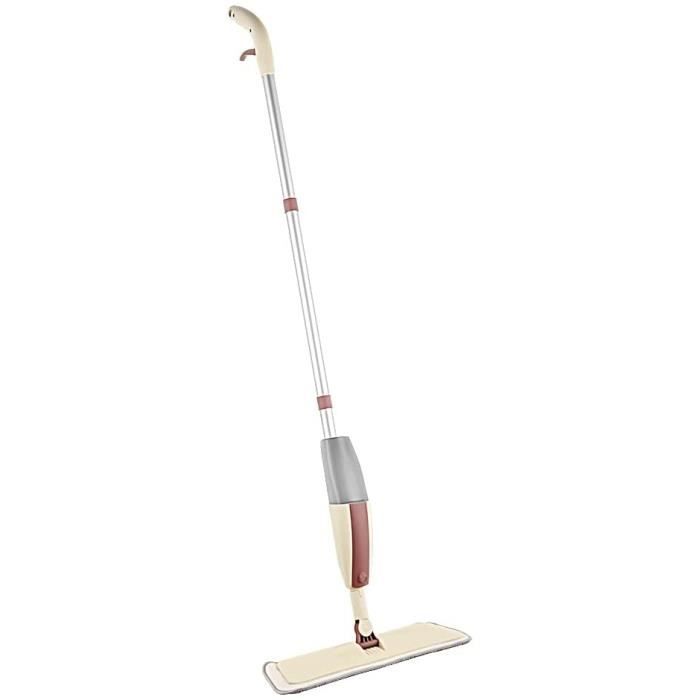 Balai Serpillère Spray Rechargeable Avec Pulvérisateur – 3 Tampons Microfibres Lavables, Tête 360°, Idéal Sols Bois, Carrelage, Vinyle