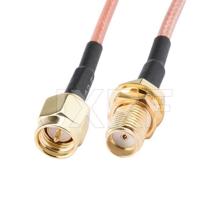 Câble D'extension SMA Mâle Vers SMA Femelle - 3 Mètres (9.8ft) RG174 50 Ohms - Pour Antenne WiFi, Routeur, FPV, Drone - Connecteur Coaxial
