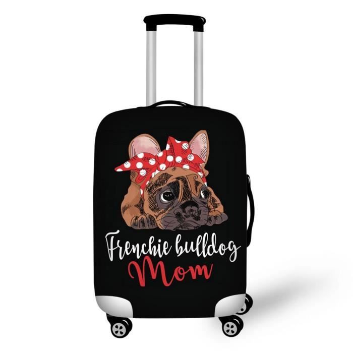 XJLAPWS Étui De Protection De Passeport Motif Du Bouledogue Français Étui De Passeport En Cuir PU Avec Fente Pour Carte De Crédit