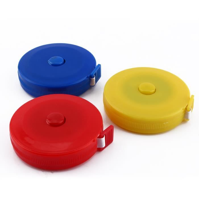 Qiilu ruban à mesurer rétractable Règle de mesure de corps de ruban plat doux de tissu de Qiilu ruban à mesurer rétractable Règle de mesure de corps de ruban plat doux de tissu de