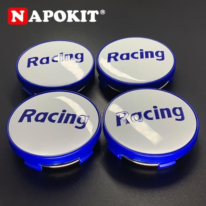 Cache-moyeu Pour Roue De Voiture - 4 Clips Noirs 64mm - Protection Et Look Pour Jantes - 8