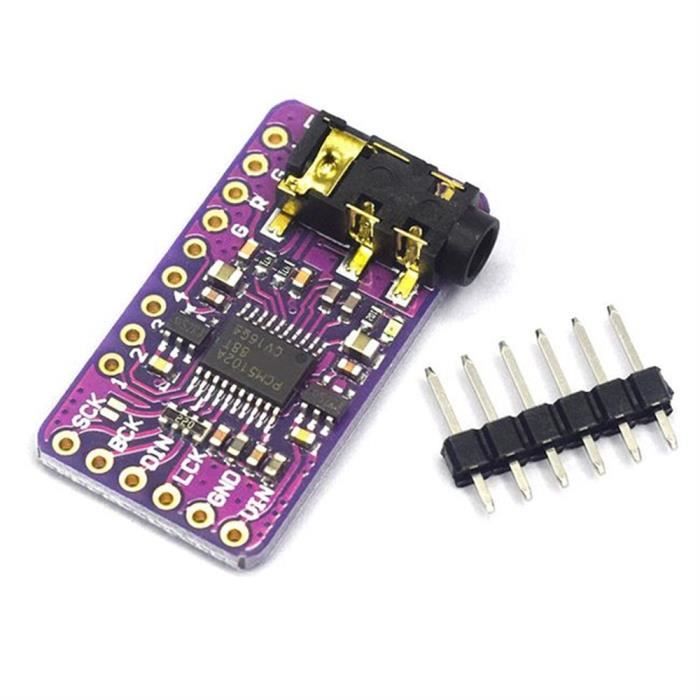 TsoLay Module de Carte D'Acquisition Audio I2S ADC I2S Mode Maître/Esclave 24 Bits 192K 96K 48K Carte de Développement Multifonctionnelle