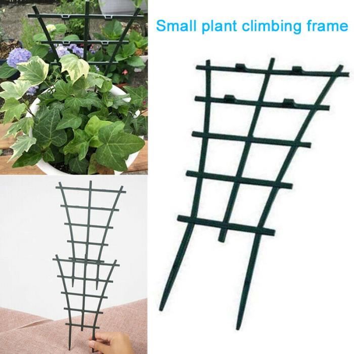 Lot De 4 Tuteurs Pour Plantes Grimpantes - Support Empilable 25 Cm, Plastique Durable, Pour Jardin Et Intérieur - 3