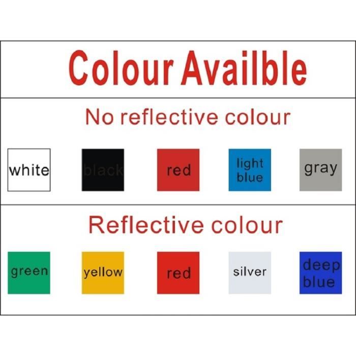 Autocollants Réfléchissants Pour Vélo MYLERCT - Lot De 48 Stickers PVC Bleus/argent Pour Roues - 3