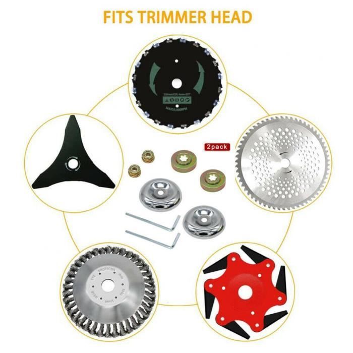 Kit Adaptateur Lame Pour Débroussailleuse Stihl - 4 Pièces Avec Disque Poussée Et Tournevis