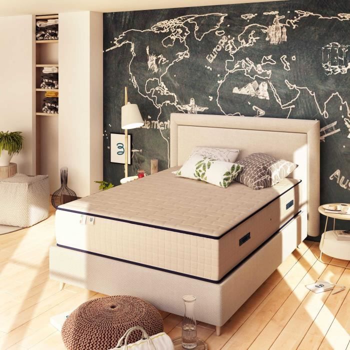 Matelas BON RÉVEIL 180x200cm 800 Ressort- Epaisseur 30 cm - Confort Optimal -2 personnes