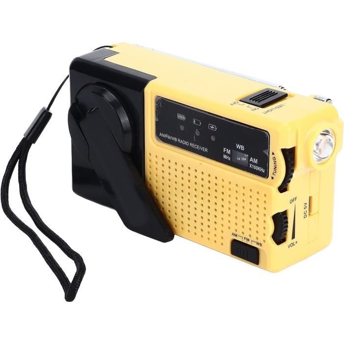 Mini radio portable SW/AM/FM, récepteur radio d'urgence