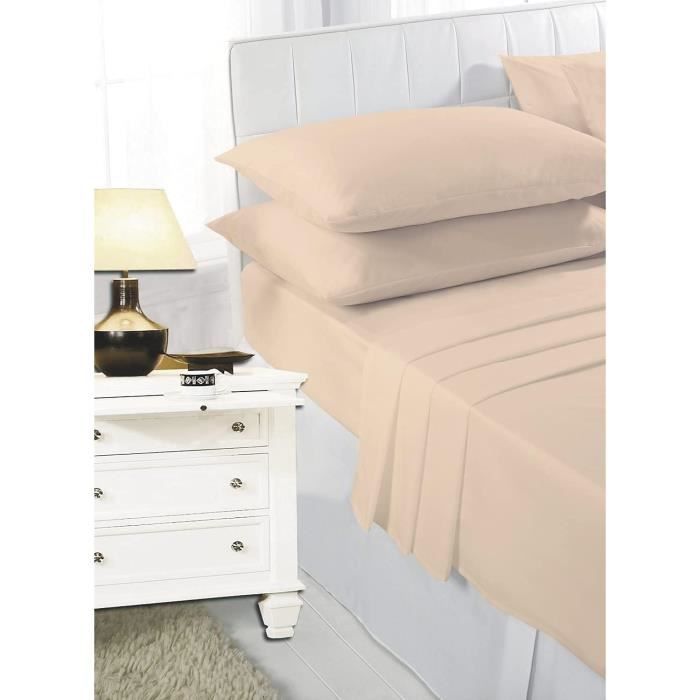 Taies D'Oreiller En Coton 400 Fils Blanc, Pillowcase (Pair)[u4542