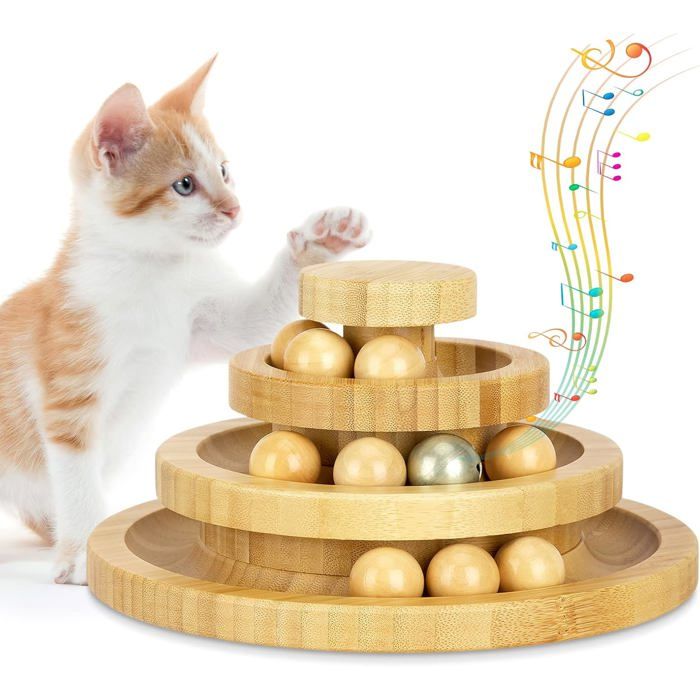 Meilleurs prix pour Jouets pour Chats - CO-PHENIX - Balles Jouet Labyrinthe Chats - 4 Couches - Bleu