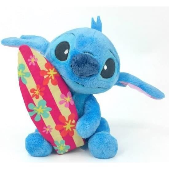 Peluche - Disney - Stitch - 25 cm - Multicolore - Planche de Surf Peluche - Disney - Stitch - 25 cm - Multicolore - Planche de Surf