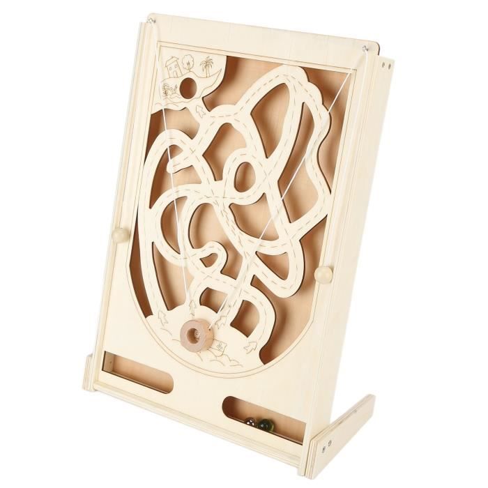plplaaoo Lot de 2 labyrinthes en bois, jeu de labyrinthe classique, à partir de 6 ans, 32,5 x 28,5 x 8 cm plplaaoo Lot de 2 labyrinthes en bois, jeu de labyrinthe classique, à partir de 6 ans, 32,5 x 28,5 x 8 cm