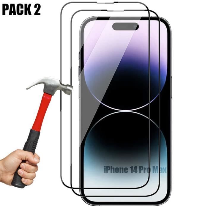 Protection d'écran pour iPhone 14 Pro en verre trempé et kit d