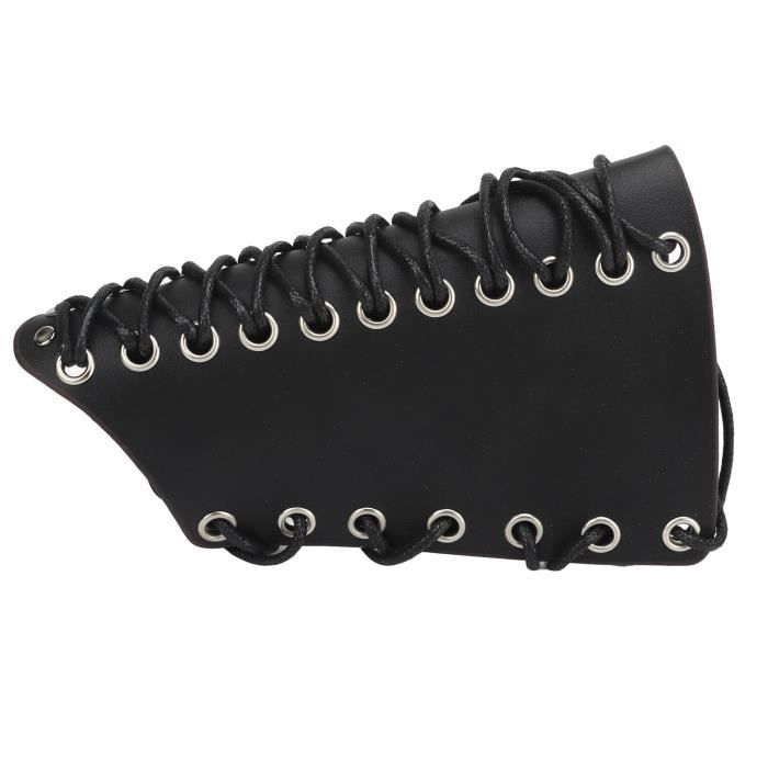 Dilwe Protège-Bras Cuir Traditionnel Pour Tir à L’Arc – Garde-Bras Ajustable Durable – Protection Avant-Bras Enfants & Adultes Contre La Corde