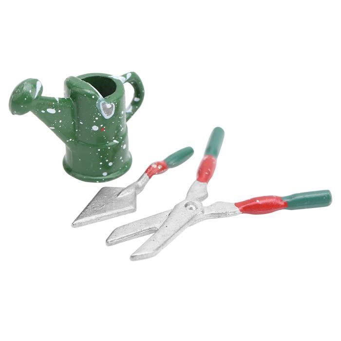Accessoires Maison De Poupée 1/12 : Pelle, Râteau, Houe, Meubles De Jardin