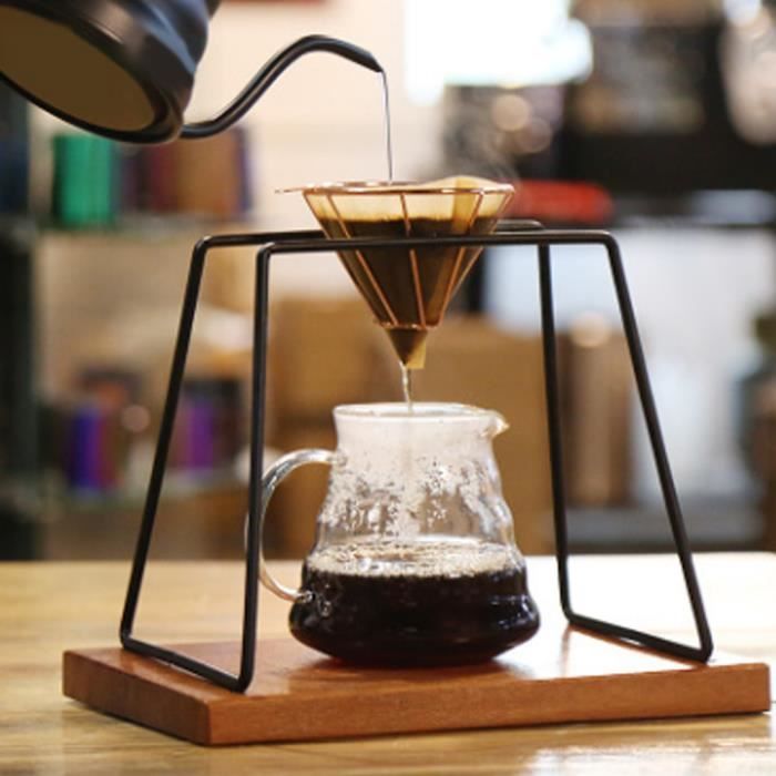Filtre à Café Réutilisable En Acier Inoxydable 304 - Double Couche Avec Cuillère - Portable Pour Voyage, Bureau, Camping - 2