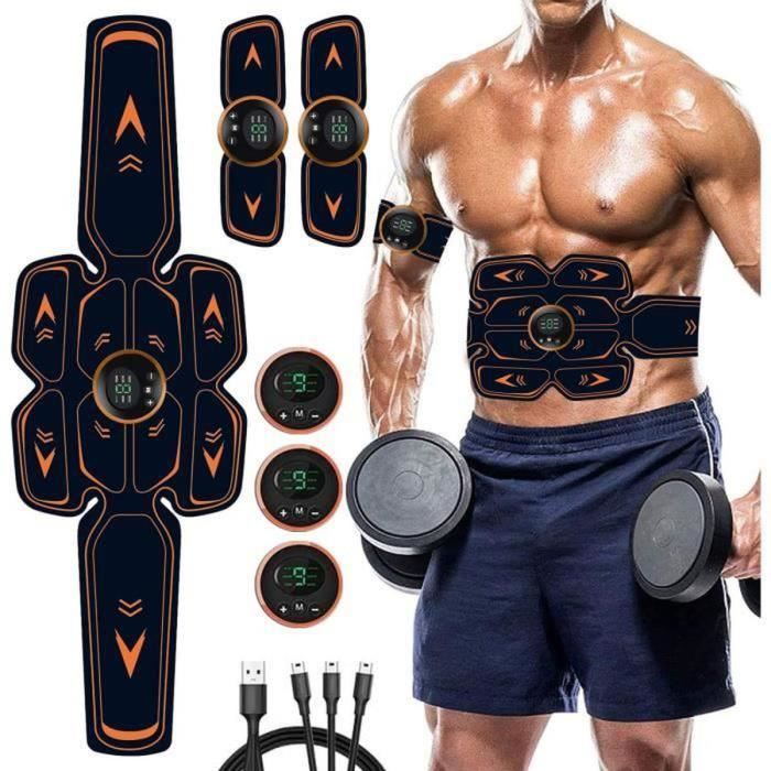 Electrostimulateur Musculaire,Ceinture Abdominale Electrostimulation EMS  Stimulateur Appareil Electrostimulation Musculaire Femme Homme Entraînement  Abdominal pour Abdomen/Bras/Jambes –