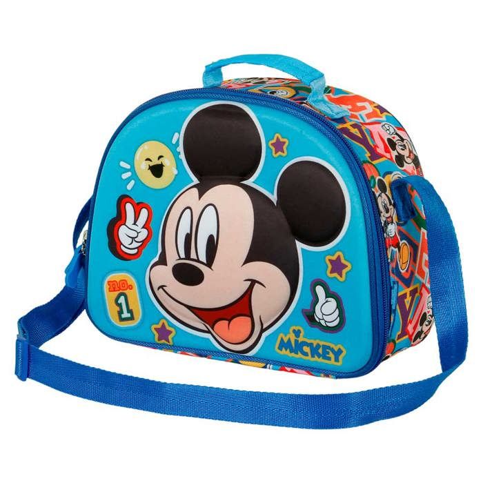 Sac à goûter Mickey 3D Blissy Karactermania Disney Blanc