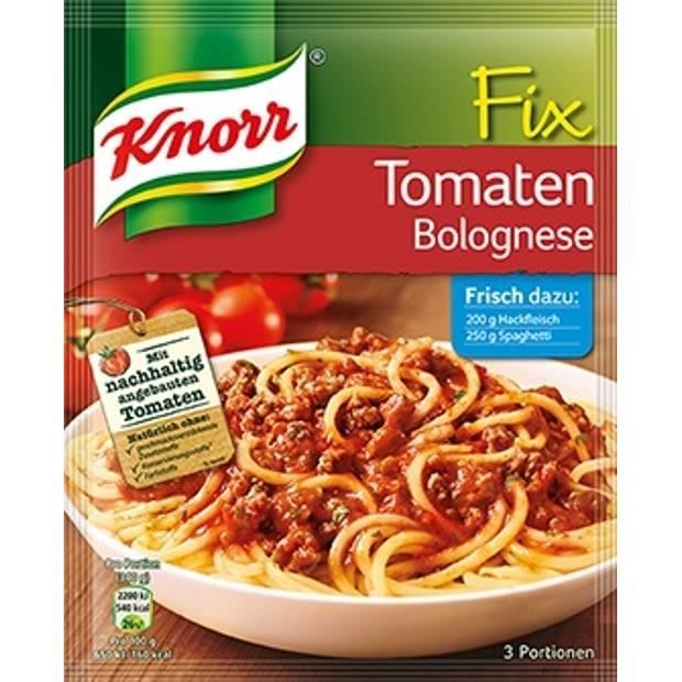 Knorr Fix Tomates Spaghetti Bolognaise 5 X 47g Cdiscount Au Quotidien