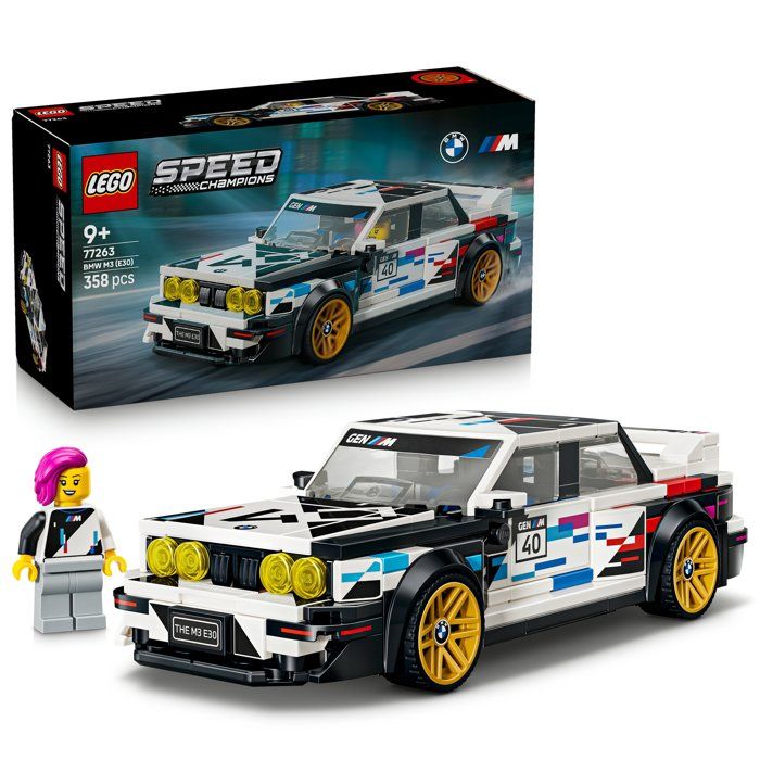 LEGO Speed Champions 77263 BMW M3 (E30) - Voiture Jouet pour Garçon ou Fille dès 9 ans