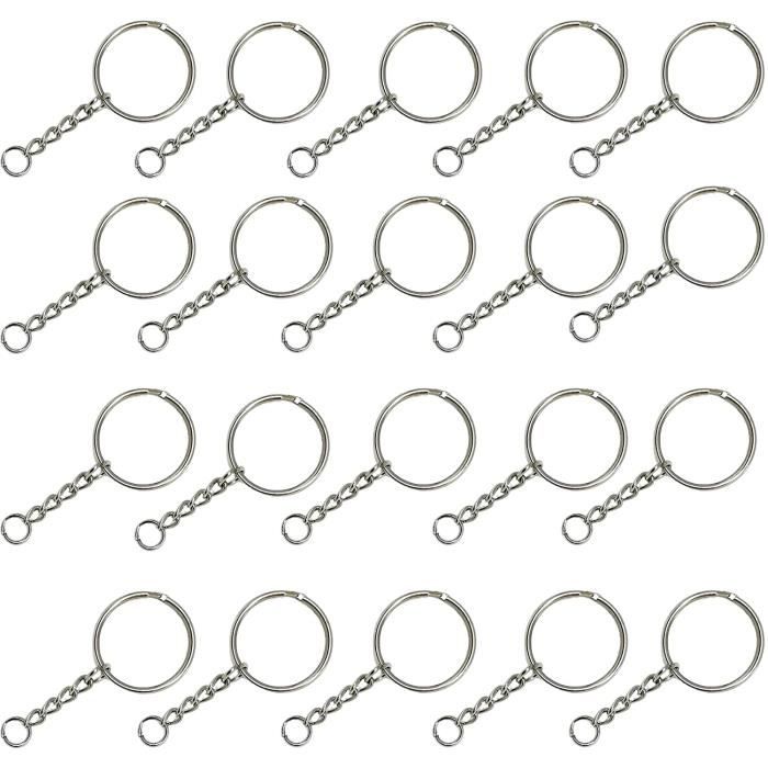 PATIKIL 1 Boucle en Forme de Triangle en Métal, 4 Pcs Anneaux de Saut Triangulaires à Ressort Clip Déclencheur Porte-Clés pour Fermoir de Sangle de