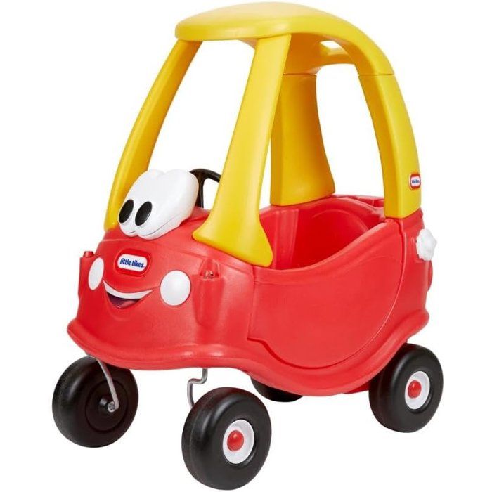 Cozy Coupe® - Little Tikes - Rouge - Voiture enfant - Portes Klaxon et Plancher à retirer - Dès 18 mois