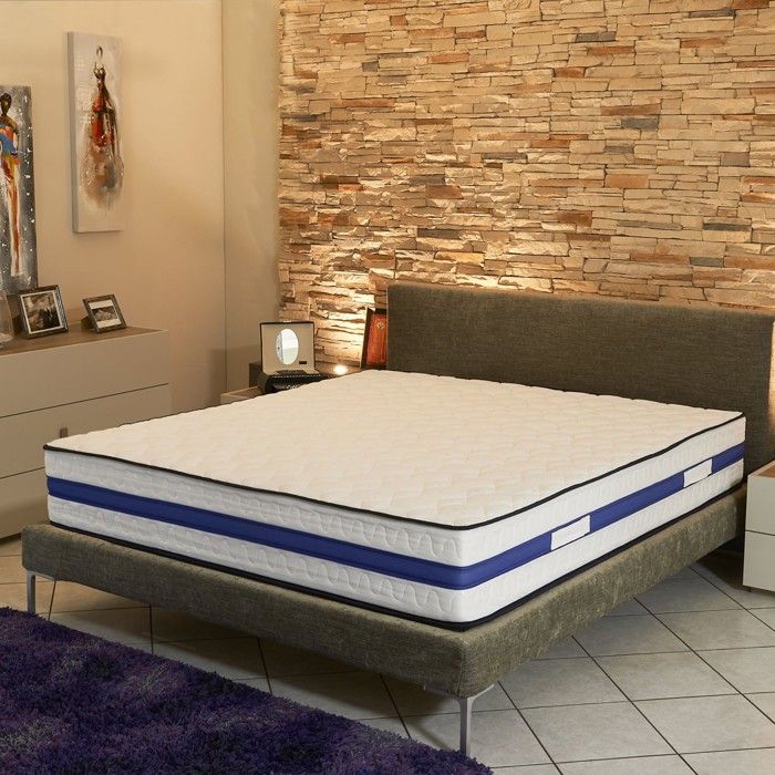 Matelas Trs Epais epaisseur 29 cm 140x190 cm Trs Ferme - 7 Zones de Confort - Noyau Poli Lattex HR Dernire Gnration - Trs Respirant