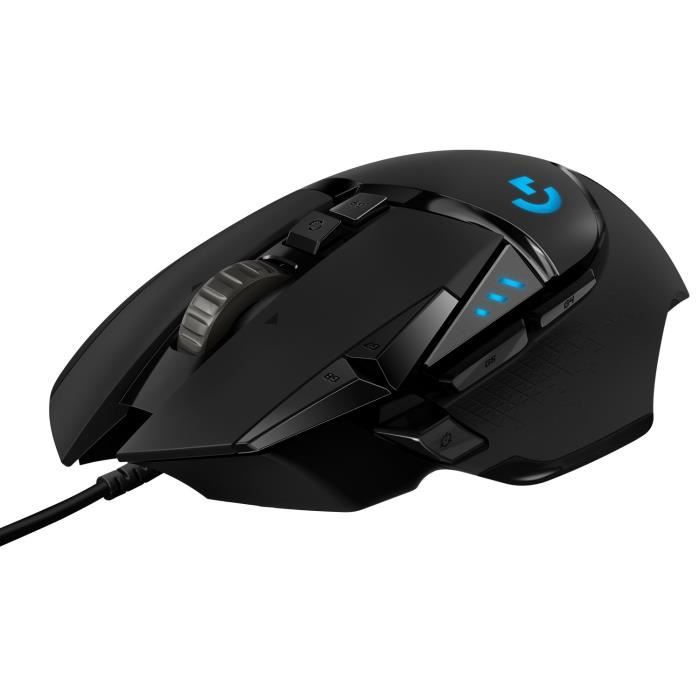 Souris Gamer - filaire - LOGITECH G - G502 HERO - USB - Noir