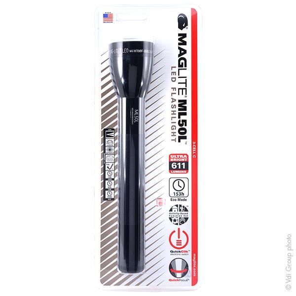 Lampe de poche - MAGLITE - ML50L 3C LED - Noir - 400m portée - 3 modes déclairage Lampe de poche - MAGLITE - ML50L 3C LED - Noir - 400m portée - 3 modes déclairage