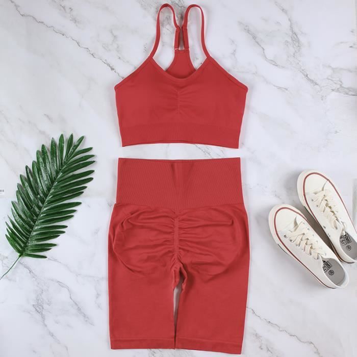 Combinaison De Sport Babalú Femme - Néon Corail - Sans Manches - Taille Unique - Stretch - Neuf Avec étiquettes