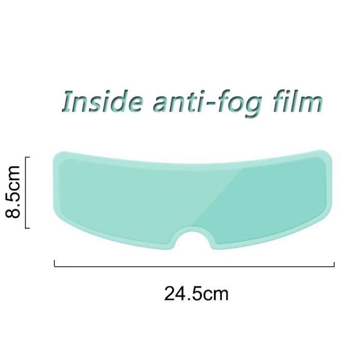 Anti Buee Kit Anti-buée Et Anti-pluie Pour Casque Moto - 24,5 Cm - Transparence Optimale - Facile à Poser Protection Casque Moto
